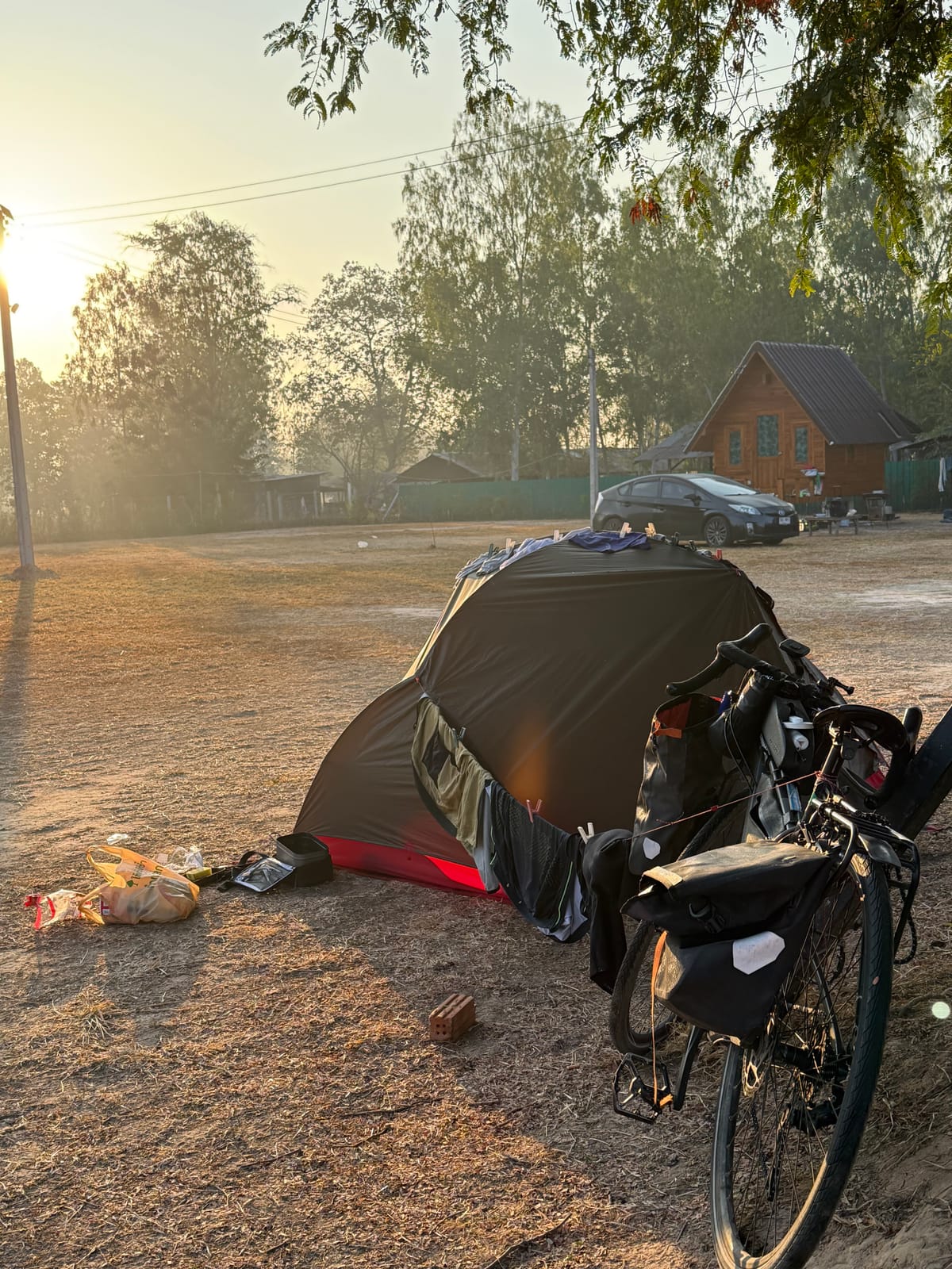 자전거를 맡기고 떠나는 가벼운 발걸음, 치앙마이행 야간 버스에 몸을 싣고