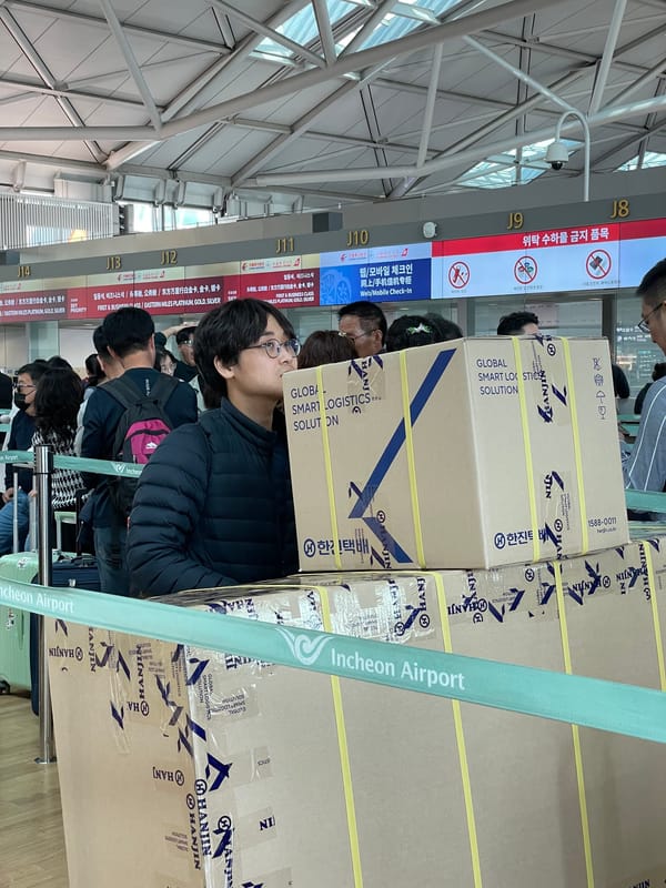 페달은 못 뺐지만 비행기는 탔습니다